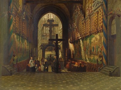 Innenraum der Kirche St. Gereon in Köln von Adrien Dauzats